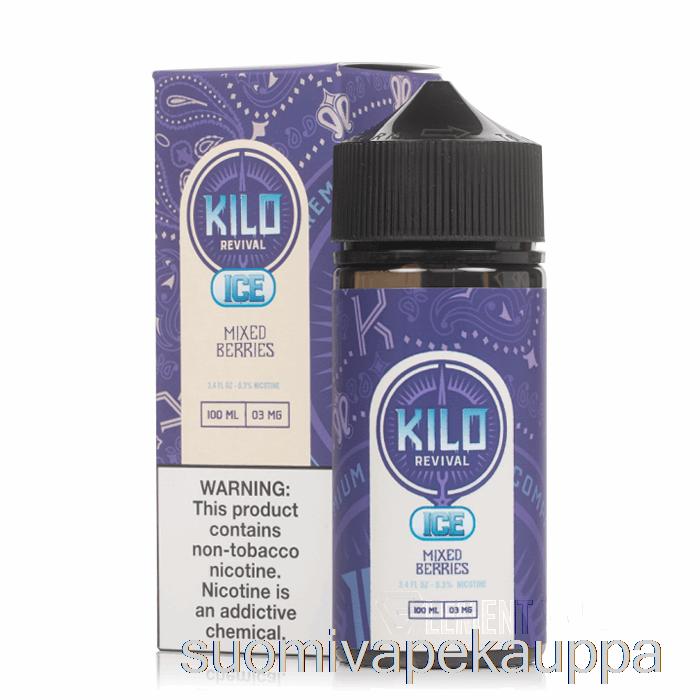 Vape Nesteet Jääsekoitetut Marjat - Kilo Revival - 100ml 3mg